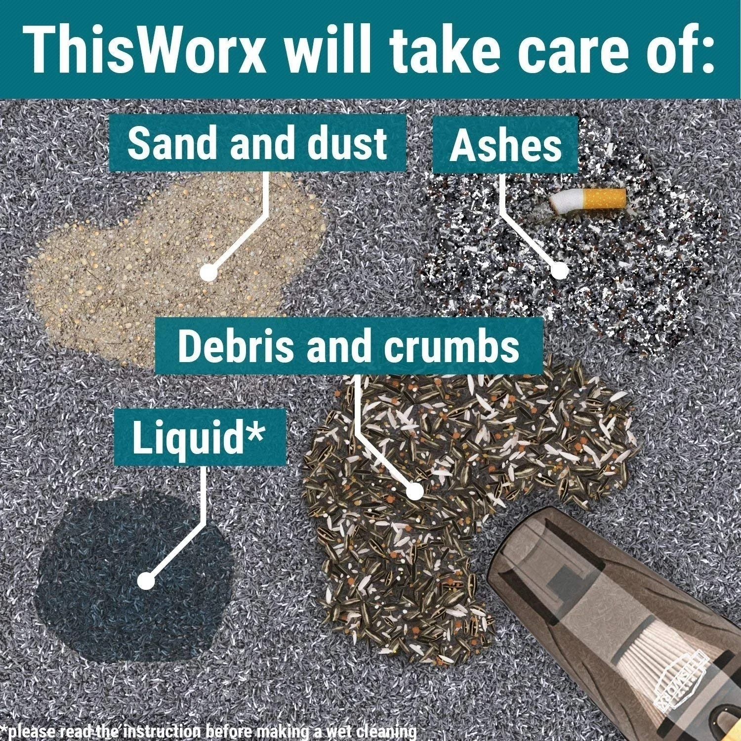 مكنسة كهربائية محمولة للسيارة 12 فولت، أداة تنظيف تلقائية قوية بالشفط والرطب والجاف لتفصيل السيارة الداخلي