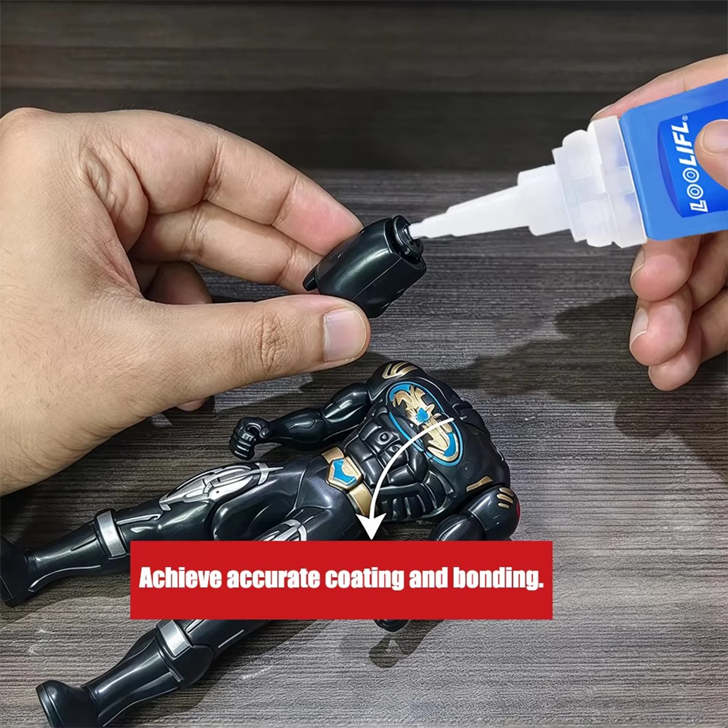 LOOLIFL 495 Super Instant Glue High Strength Quick Dry Adhesive Universal Transparent For Plastic Metal Rubber DIY Wood Repair view 5