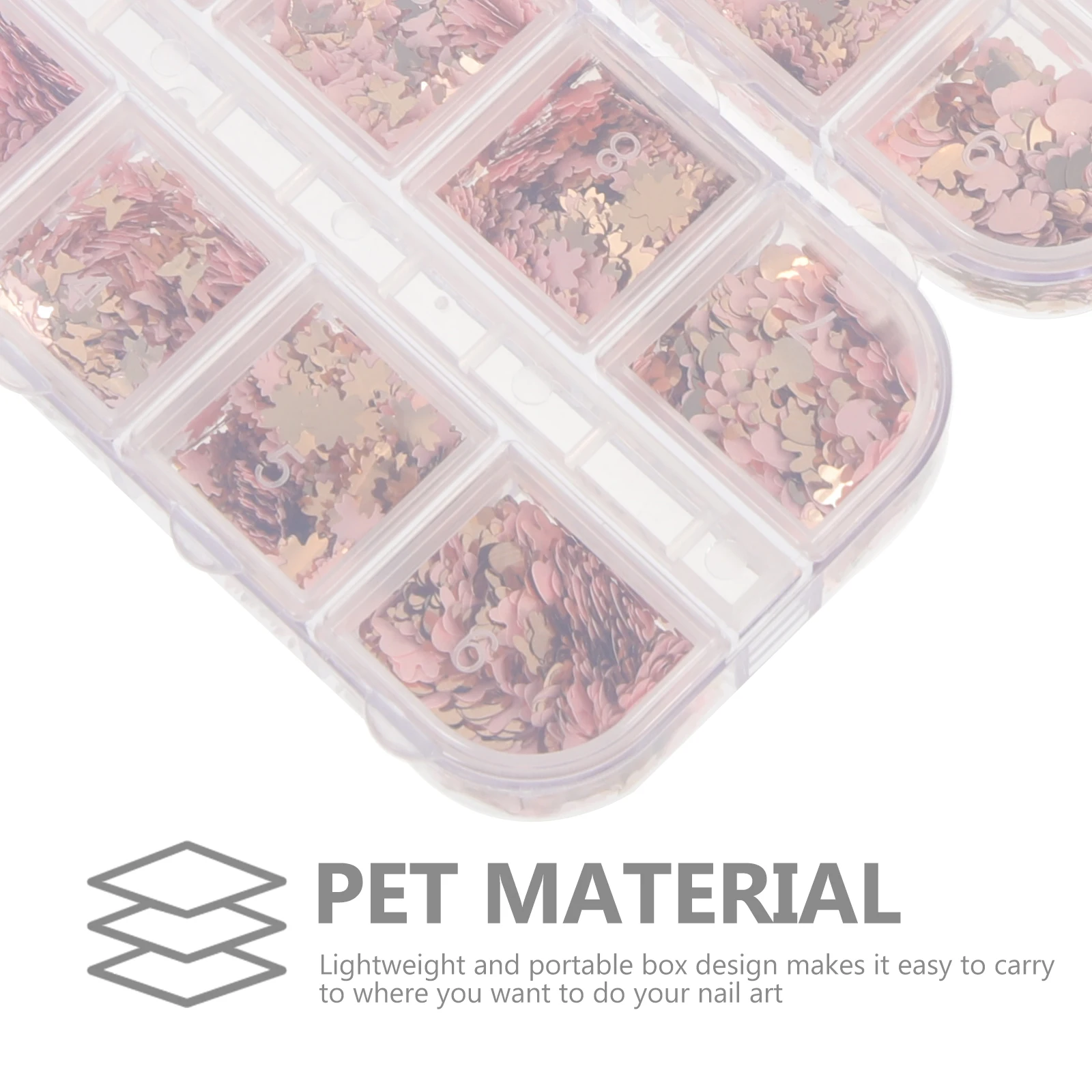 

3 Boxes Nail Art DIY Sequins Glitter Thin Lightweight Party Festival Manicure Supplies Nail Sequins Decoration