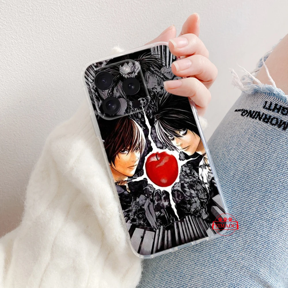 Funda blanda de Anime Death Note 57TY para Moto G9 Powe One Pro E12 E22I E22 G52 G42 G32 G22 G23 Z2 Z Play P40 P30 Edge 30