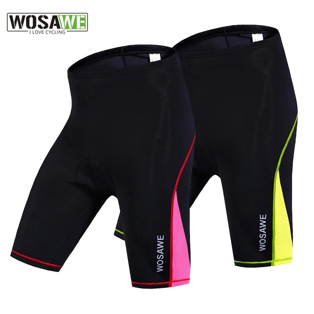 

WOSAWE Women's Cycling Shorts Gel Padded Biking Bicycle Short Pants Quick Dry Ciclismo Summer Spandex MTB Shorts tights
