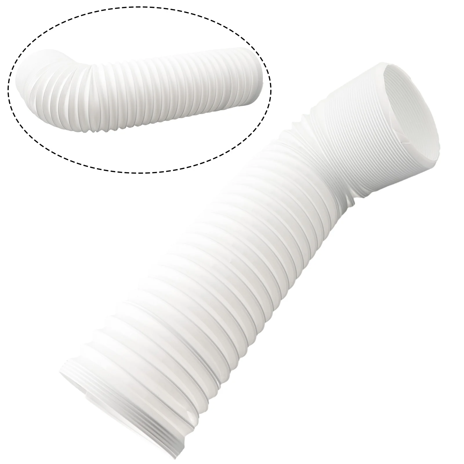 1pc 130/150mm Air Conditioner Exhaust Pipe Flexible Expansion Exhaust Hose For Workshop Exhaust Port Easy To Install