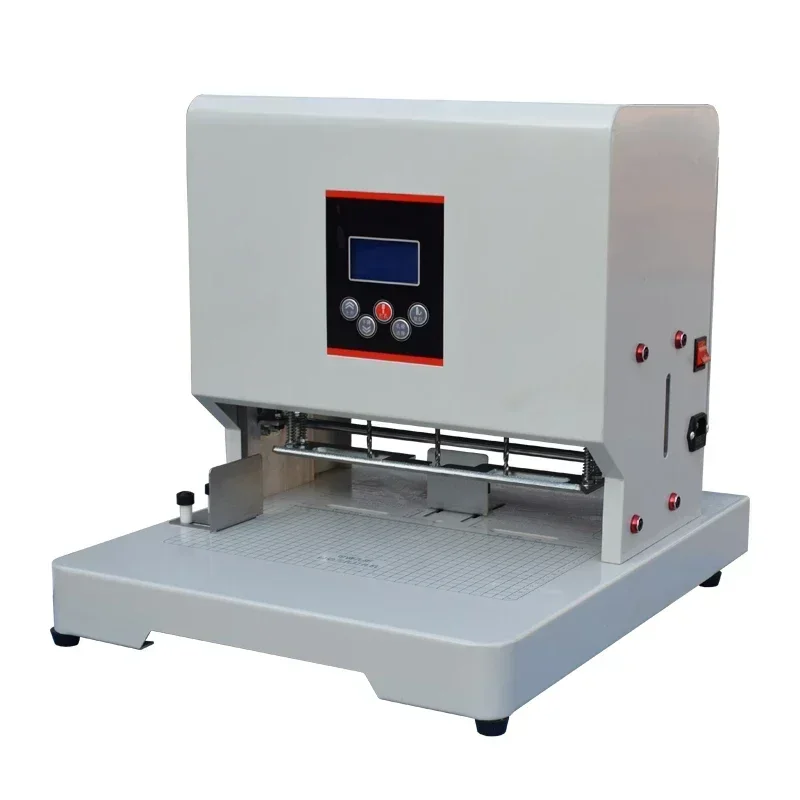 Small Upgrade Automatic Three Hole File Binding Machine Adjustable Hole Spacing Hollow Drilling Machine QY-860S QY-850K