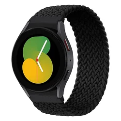 No Gaps Band For Samsung Galaxy Watch 6 5 4 44mm 40mm Braided solo loop Bracelet Galaxy Watch 4 classic 42 46mm 5 pro 45mm Strap