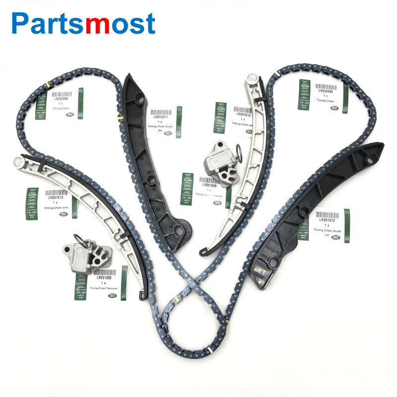 TIMING CHAIN GUIDE ARM TENSIONER FOR 3.0L 5.0L LAND ROVER RANGE ROVER SPORT DISCOVERY 4 LR032048 LR051011 051012 051013 LR095472