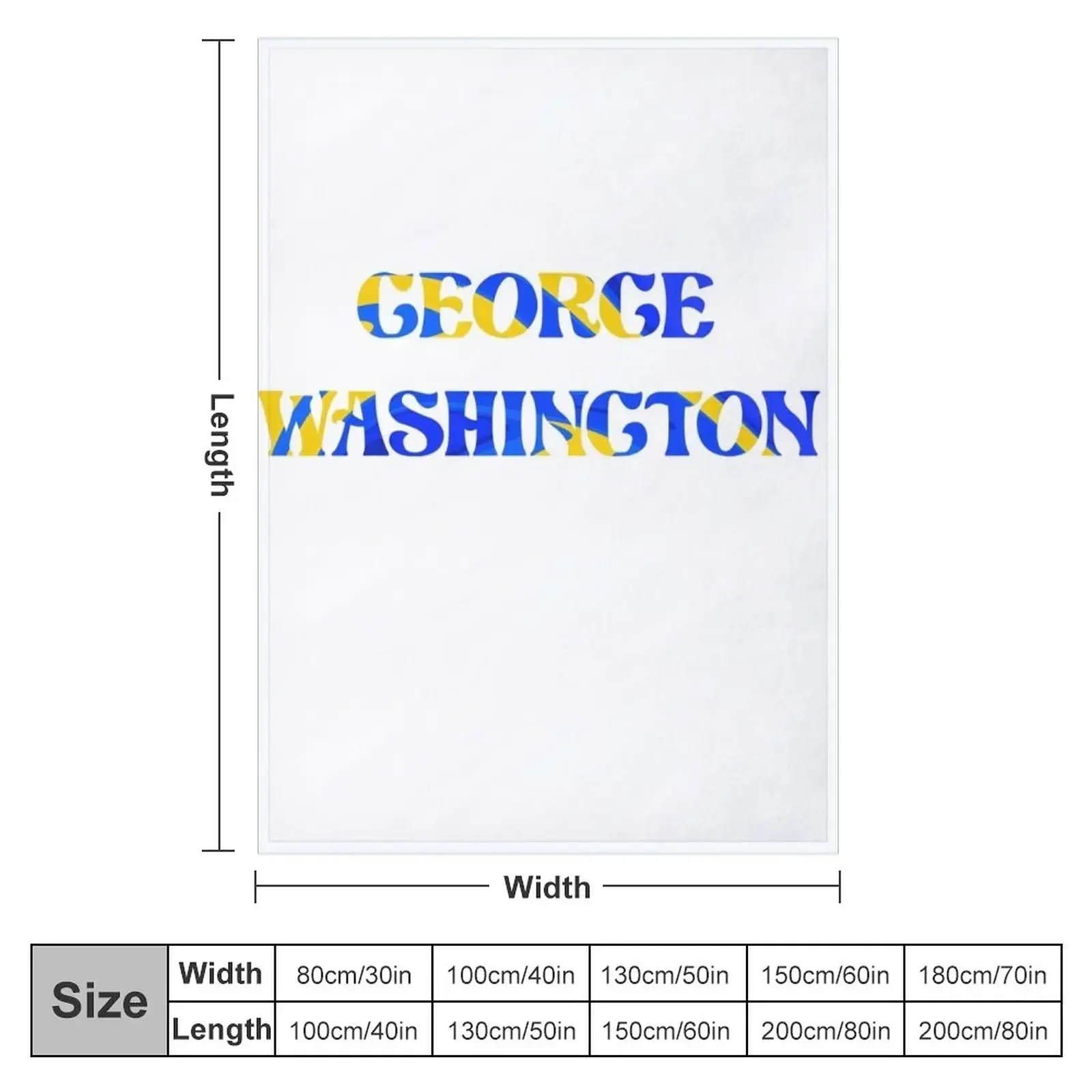 George Washington Throw Blanket Multi-Purpose Soft Beds Blankets