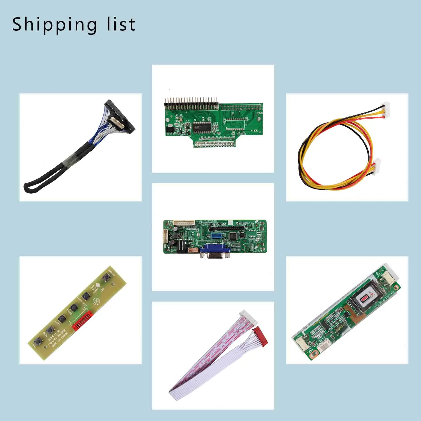 VGA LCD Controller Board RTMC7B-A Work For 12.1 inch 800x600 LB121S02-A1 LB121S02-A2 TFT-LCD Screen