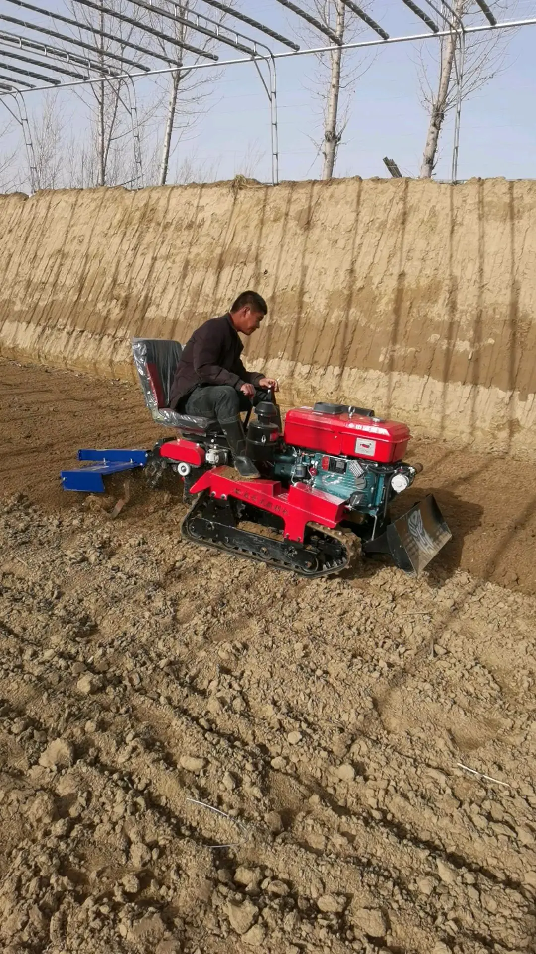 Ride on Rotary Tiller Garden Mini Tractor Agriculture Equipment With Hitching Tool Rotavator Cultivator Machinery Factory Supply - view 6
