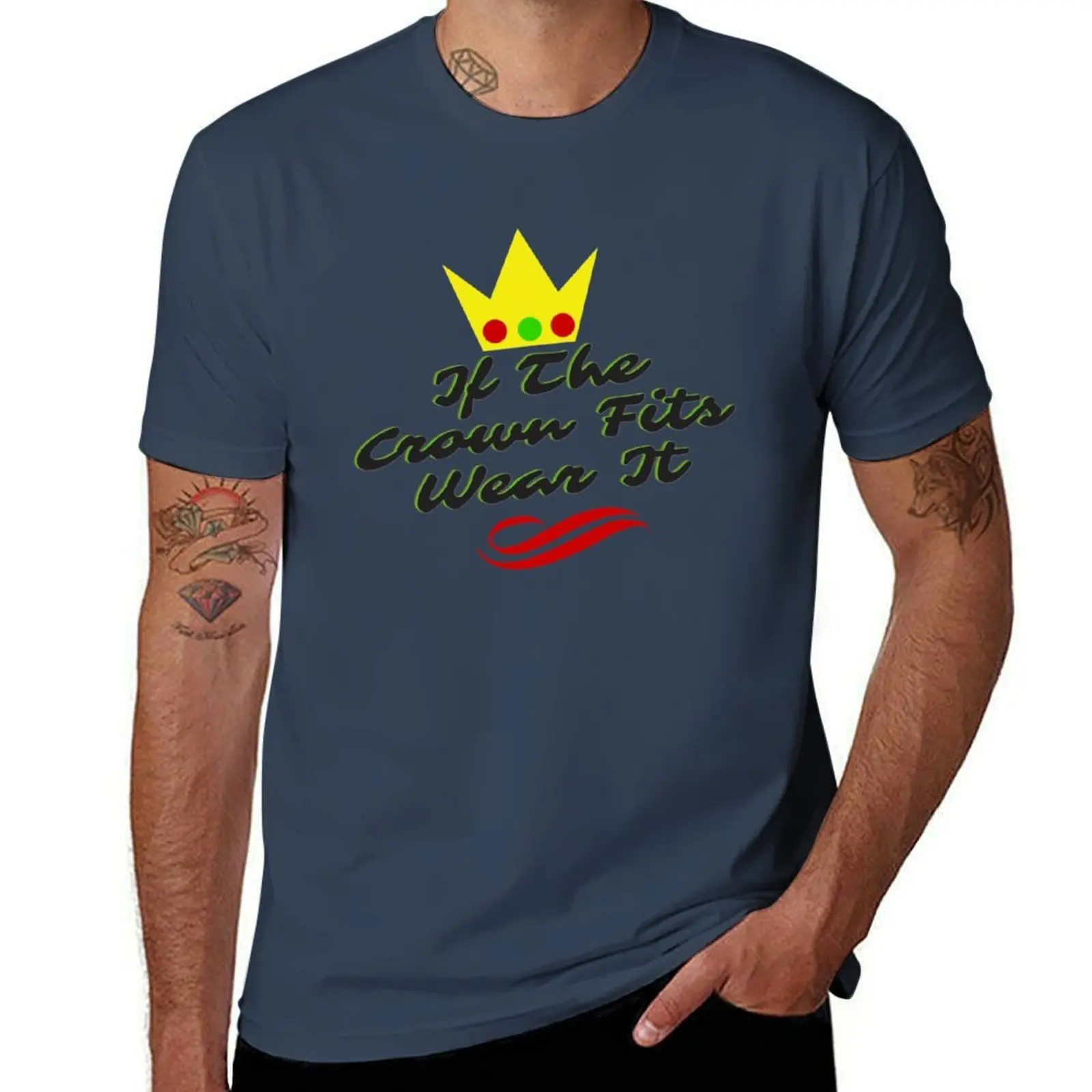 

Ranboo Quotes-If The Crown Fits Wear It T-Shirt Casual Basic Street Style T-Shirt