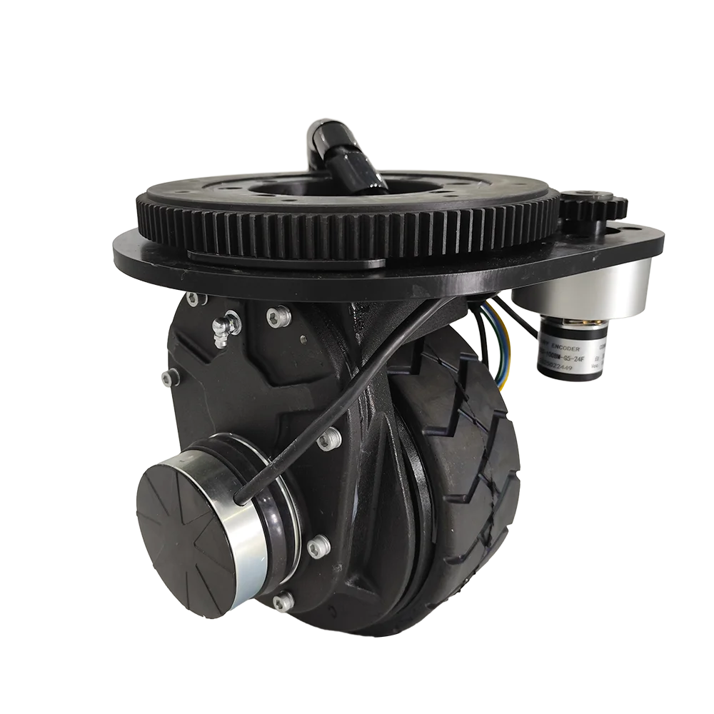 650W Single Drive Wheel agv Drive Wheel with Steering Motor Rubber Tire for Warehouse Logistic Auto Guided Amr Robot