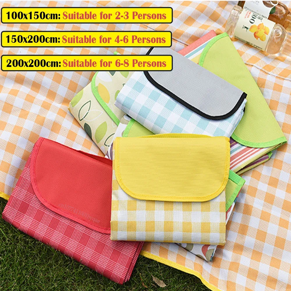 Outdoor Camping Mat for Picnic Blanket Beach Bed 600D Oxford Cloth Mattres Waterproof Tarp Lawn Beach Cushion Sleeping Pad Hike