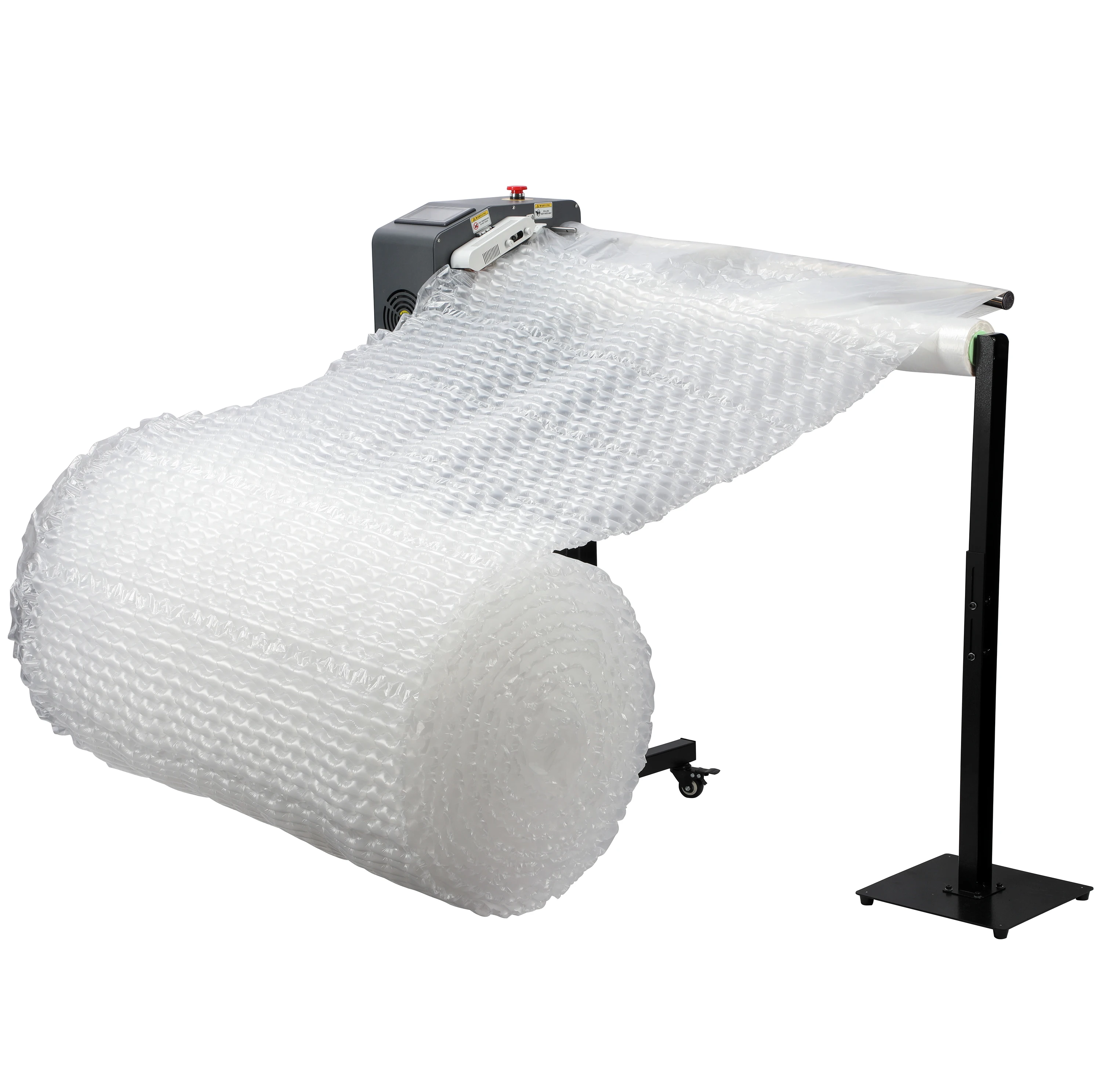 Air Film Filling Pillow Bag High Speed Air Cushion Machine with LCD Screen for 100cm Width Air Bubble Roll Wrap