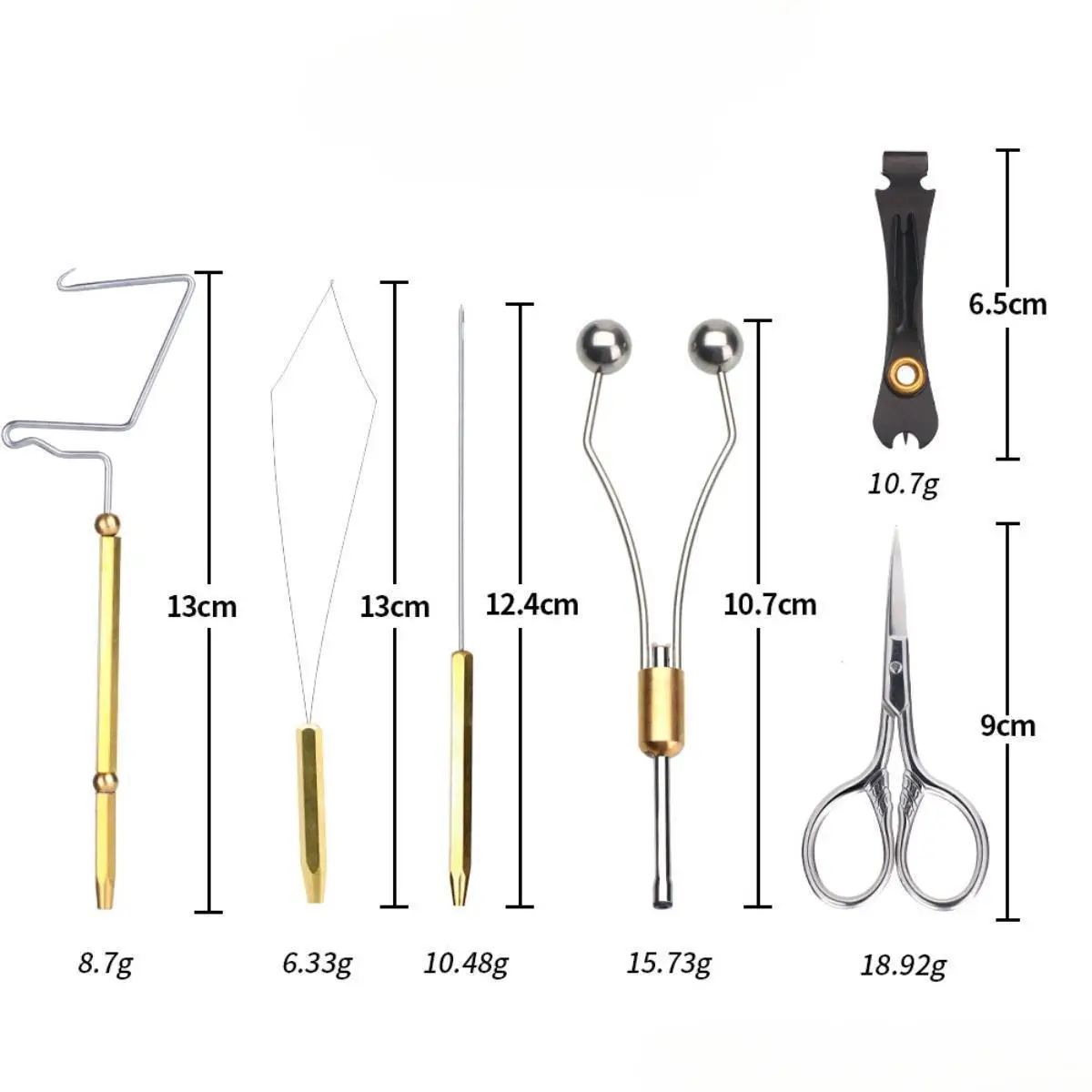 Ferramentas De Amarração De Mosca Suporte De Bobina Ferramenta De Gancho, Fio Threader, Linha De Amarração De Metal, Punho Longo, Acabamento De Nó, Torno Rotativo