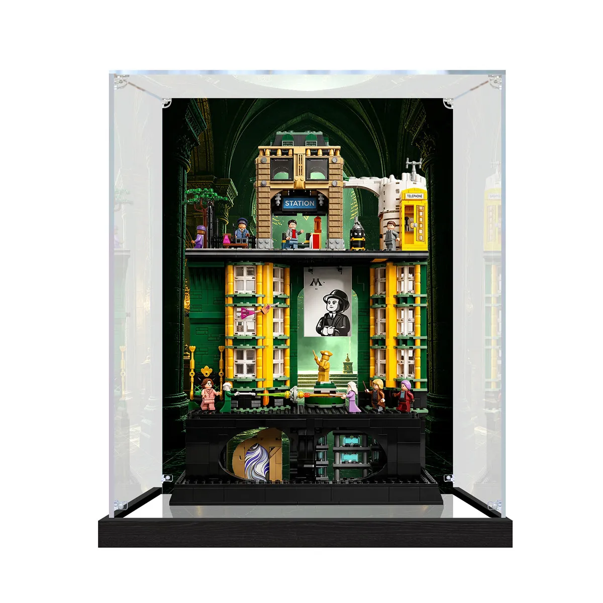Suitable for Lego 76476 Magic Department Acrylic Transparent Display Box - Lego Model Storage Box(Excluding the model)