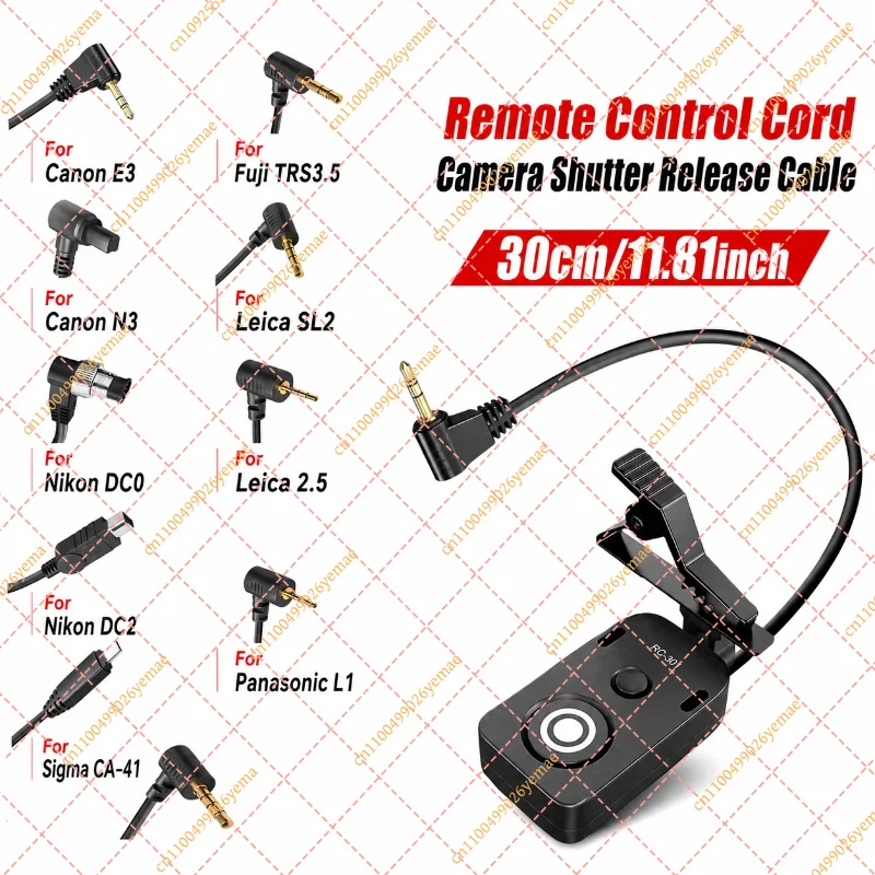Professional Camera Shutter Release Button Cable Replacement for Canon Nikon Sony Leica