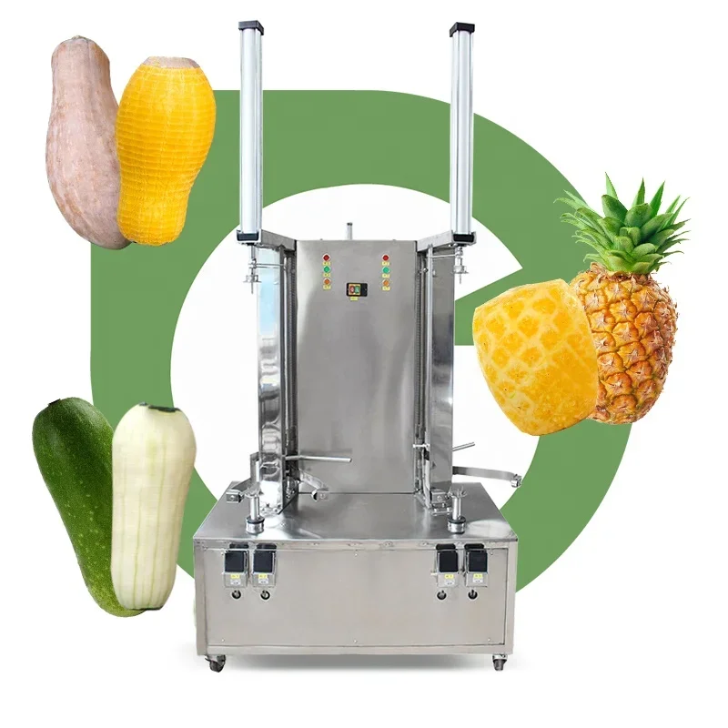 Commercial Vietnam Mini Melon Coconut Peel Electric Pumpkin Peeler Semi Automatic Hotel Pineapple Cutter Machine