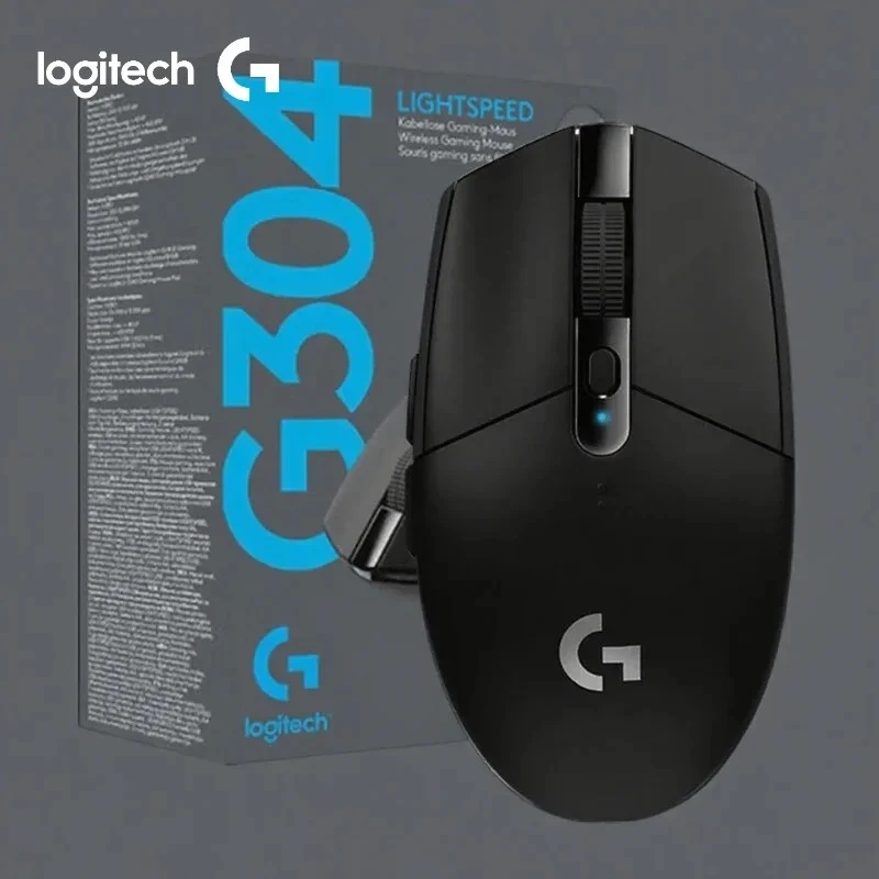 لوجيتك G304 لايت سبيد لاسلكي، ماوس ألعاب بمستشعر هيرو 12K، استجابة 1 مللي ثانية، بطارية 250 ساعة لألعاب eSports FPS على جهاز الكمبيوتر الشخصي