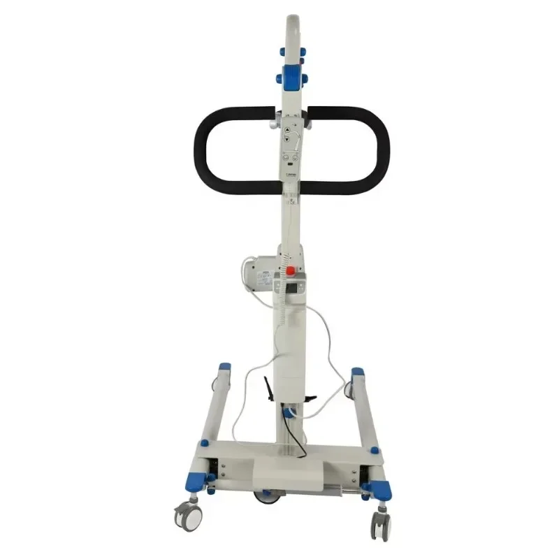 Base width adjustment, electric patient lift, hydraulic portable lift
