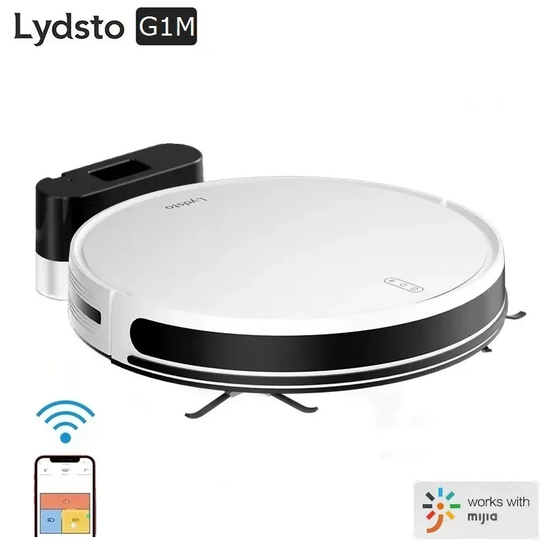 Lydsto G1M Robot Vacuum Cleaner 3300Pa Suction Household Sweeper & Mopper Wet Mopping Floor Dust Cleaner Mijia APP Control