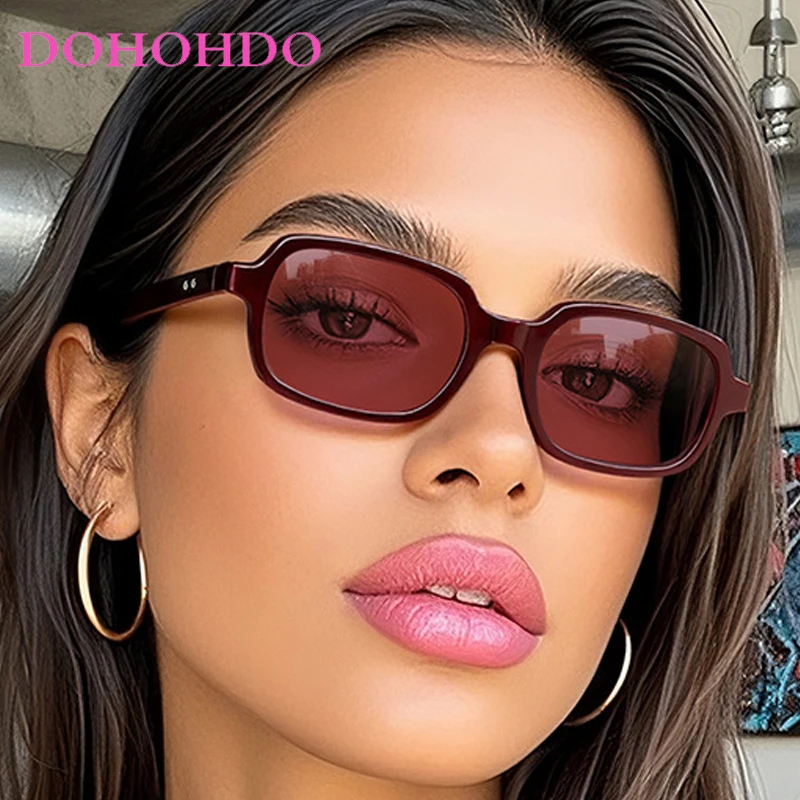 

New Luxury Designer Small Square Rice Nail Women Sunglasses Trendy Vintage Men Classic Sunglass Outdoor Driving Eyewear UV400