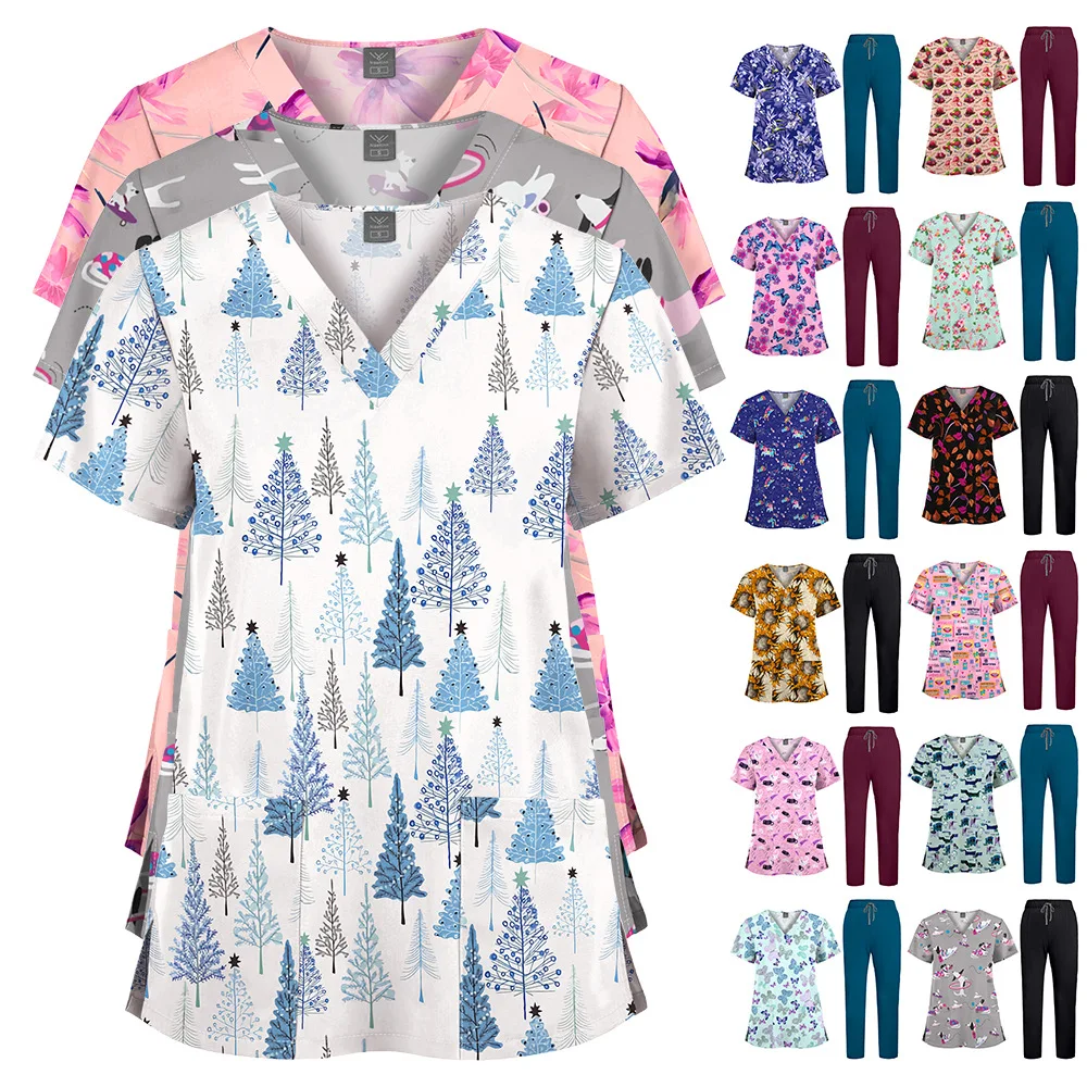 conjunto-de-scrubs-unissex-uniforme-cirurgico-elastico-estampado-para-enfermagem-medicina-farmacia-e-clinicas-de-saude