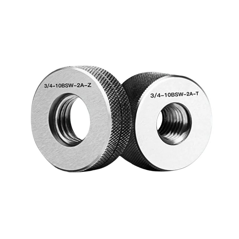 1 مجموعة (1 * GO + 1 * NOGO) BSW مقياس حلقة الخيط القياسي البريطاني 1 قطعة مقياس توصيل الخيط 1/4 5/16 3/8 7/16 1/2 9/16 5/8 1 ''أداة قياس