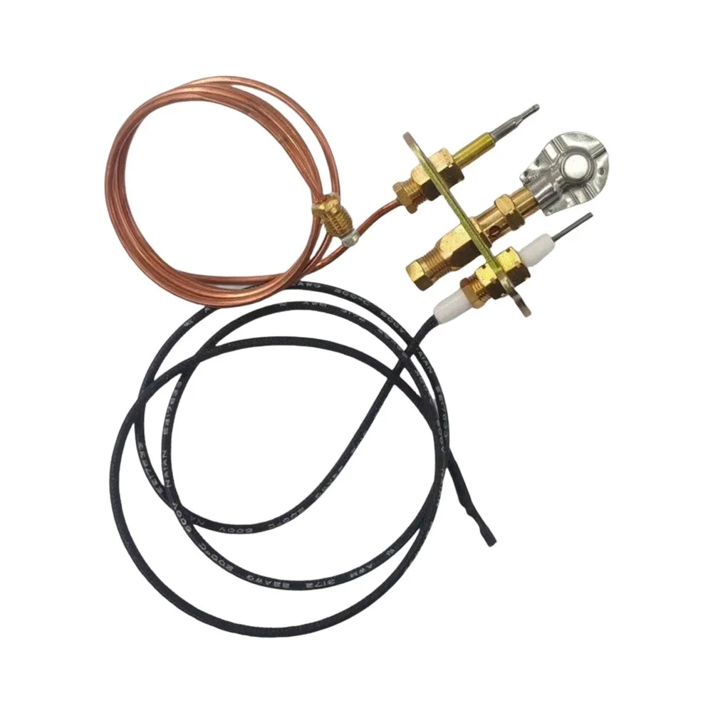 Stainless Steel Brass Thermocouple Assembly for Gas Water Heater Fireplace For M8x1 Thread 900mm Ignition Wire
