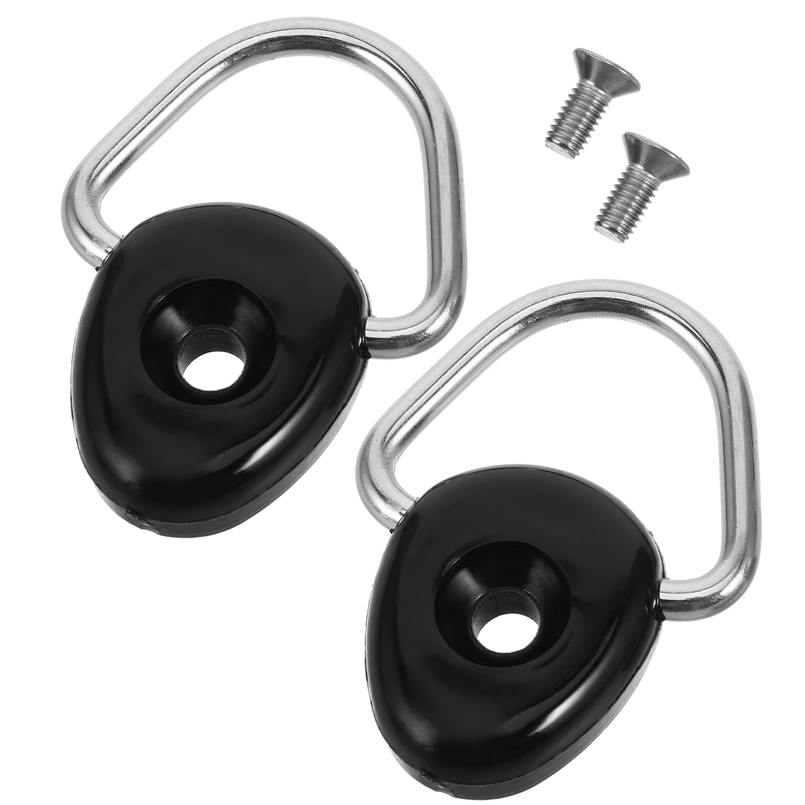 2 Pcs Kayak D-ring Buckle Kit Fishing Hook Round Canoe Parts and Accessories Bungee 304 Stainless Steel Boat Deck Rigging