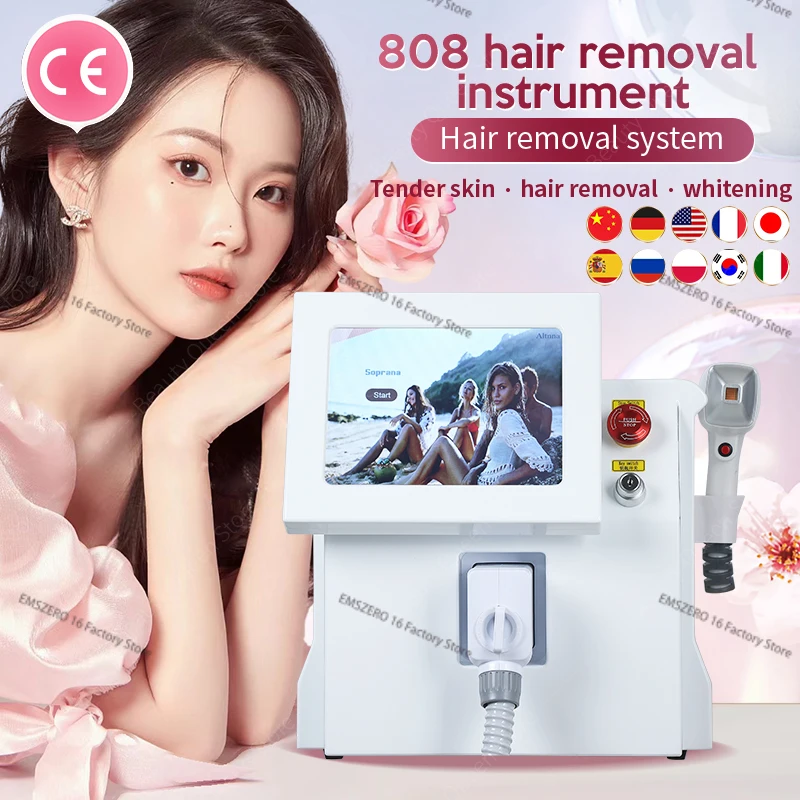 

EMSzero Depiladora Laser Diode Laser Painless Hair Removal Machine Permanent 3 Wavelength Ice Platin Cooling System Safe Health