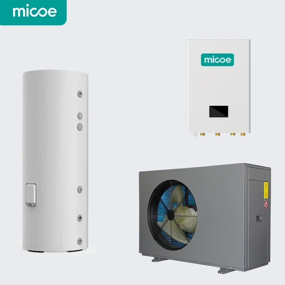 

Micoe Factory Price Heat Pomp Monoblok R290 8KW 12KW EVI Inverter Heat Pump Water Heaters for House Heating Cooling Hot Water