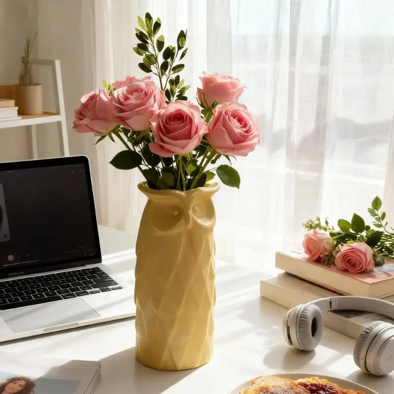  Artistic Owl Shaped Vase Mold Premium Silicone Crafting Tool For DIY Home Decors And Resin Art Projects