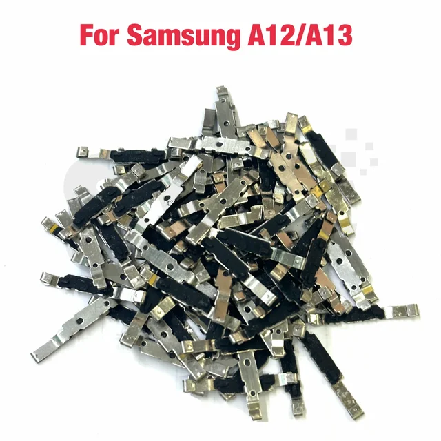 1-50 sztuk dla Samsung A12 A125 A13 Przycisk głośności zasilania Przyciski boczne Wspornik z żelaznym haczykiem Podtrzymuje stały klucz boczny na klipsie na klucz