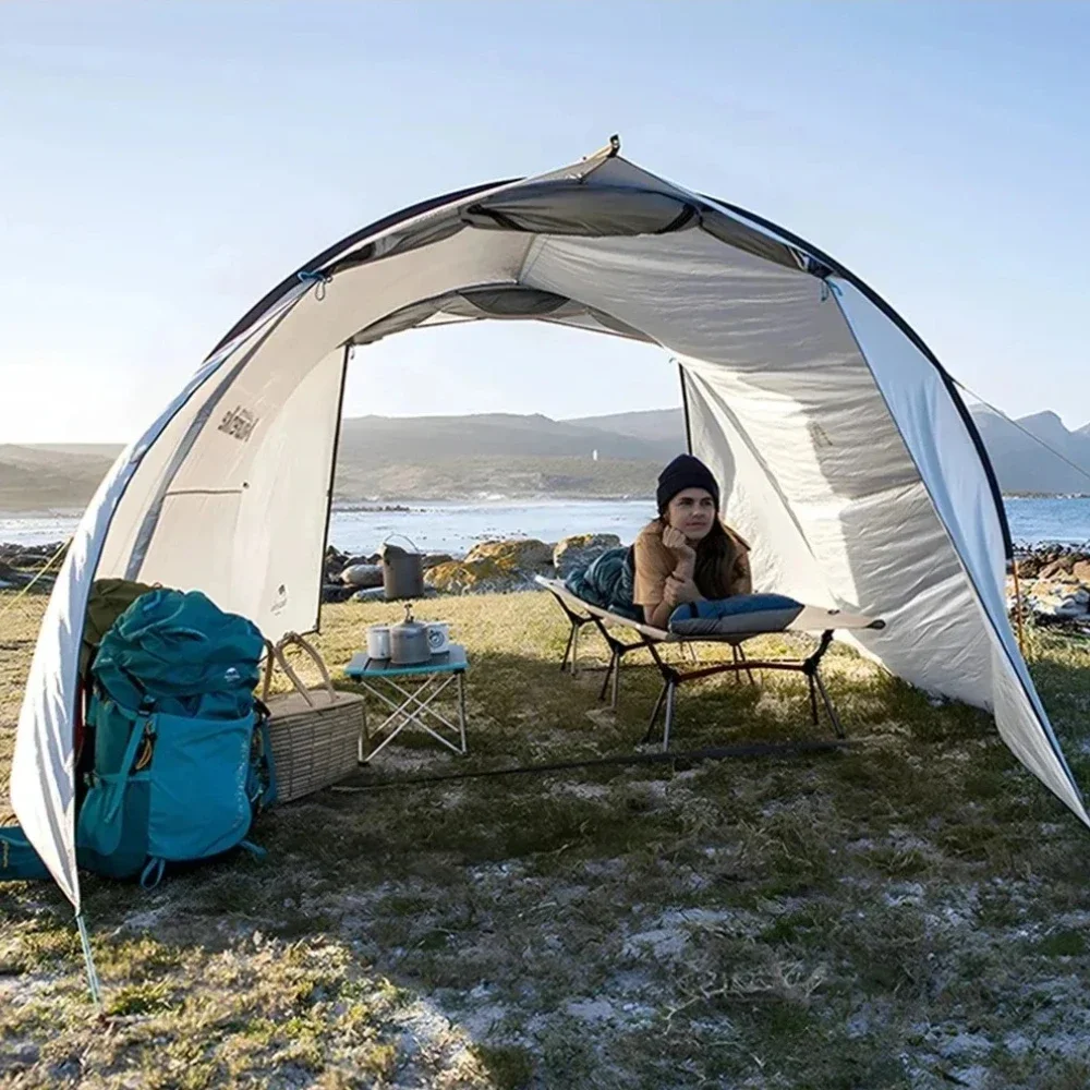 Camping Cot Outdoor Exquisite Camping Folding Bed Lightweight and Portable Safe and Stable High and Low Dual-use Folding Bed image 5