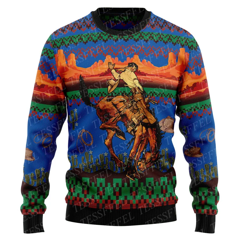 Halloween Christmas Cosplay Cat Santa Claus Anime Cartoon Vintage Winter Ugly Sweater 3DPrint Harajuku Pullover Sweatshirts X4