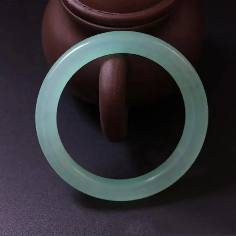 

Quartzite Light Green Ice Transparent Round Bracelet