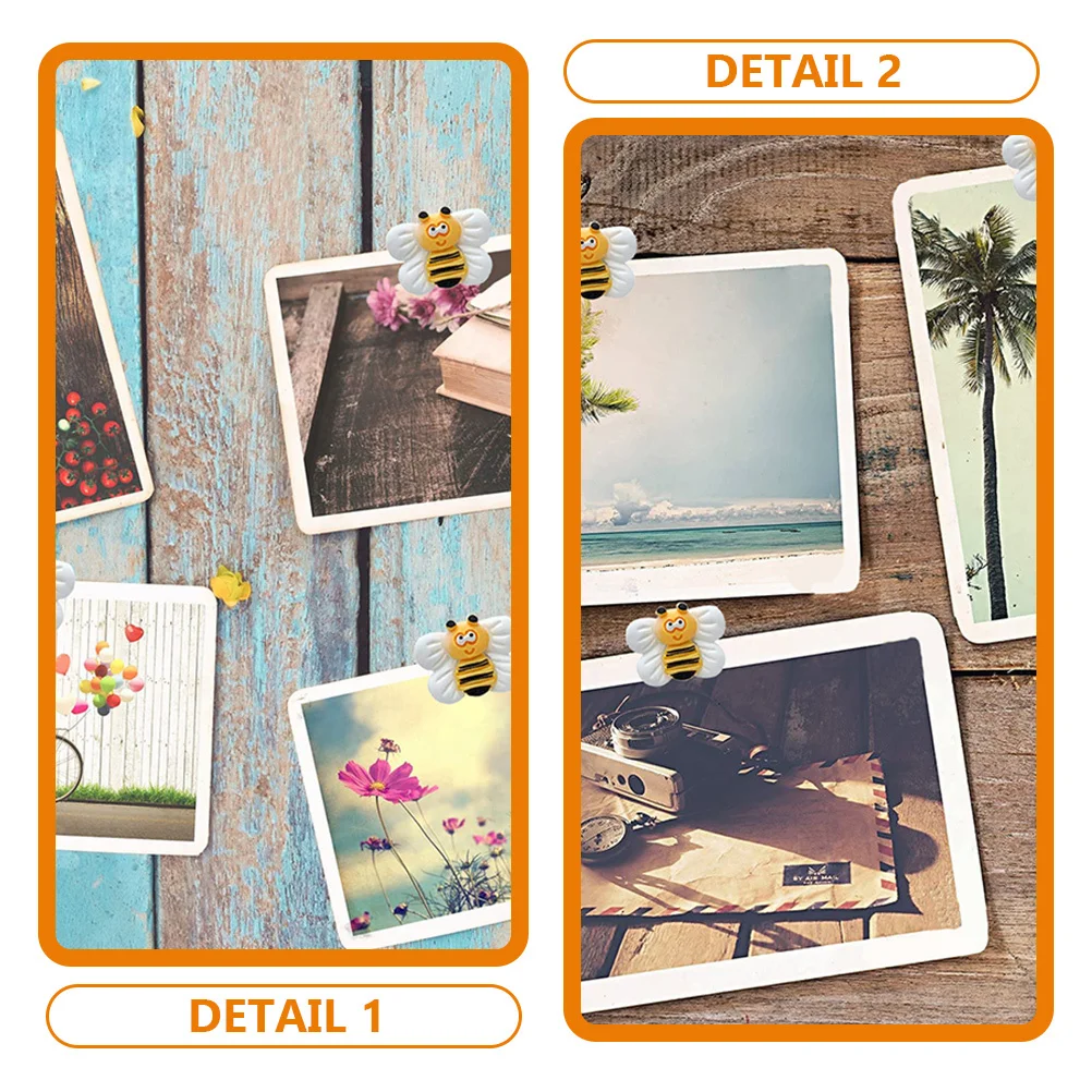 25 قطعة دبابيس ضغط على شكل نحلة من الراتينج سبائك الألومنيوم لخريطة بمناسبة ملحقات مكتبية متعددة الوظائف مستلزمات مكتبية منزلية