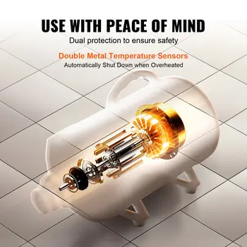 SucceBuy 2000W/2.7HP 犬用ブロードライヤー 調節可能な速度温度コントロール 4つのノズルと伸縮ホース付き ペットの毛のグルーミングに 10 best sales 床乾燥機 - №6