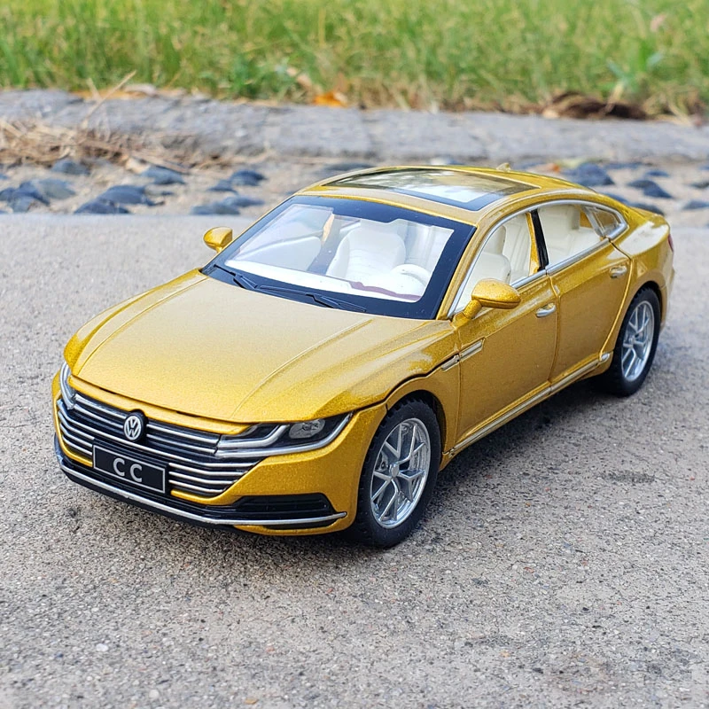 1:32 Volkswagens CC Model samochodu ze stopu stopu zabawka z odlewu Model auta z napędem wstecznym dzieci zabawki kolekcjonerskie prezent na Boże Narodzenie A132