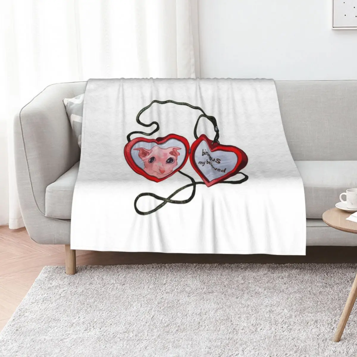 

Bingus Cat T-ShirtBingus my beloved Throw Blanket Retros Decorative Sofas Plaid on the sofa christmas gifts Blankets