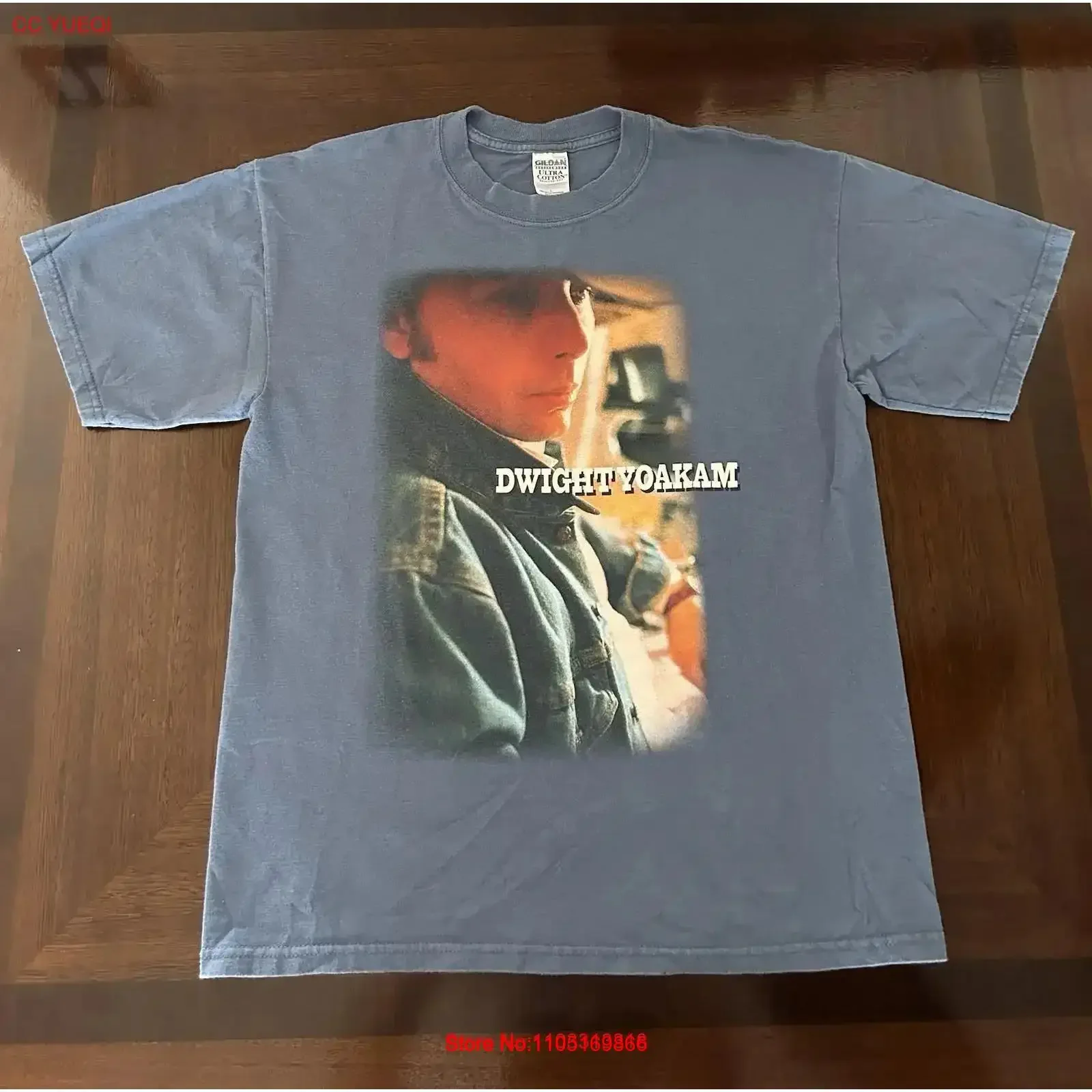 Vintage 2002 Dwight Yoakam T Shirt Honky Tonk Rodeos Tour 02 Light Blue Sz L Washed Versatile designer clothes Soft vintage