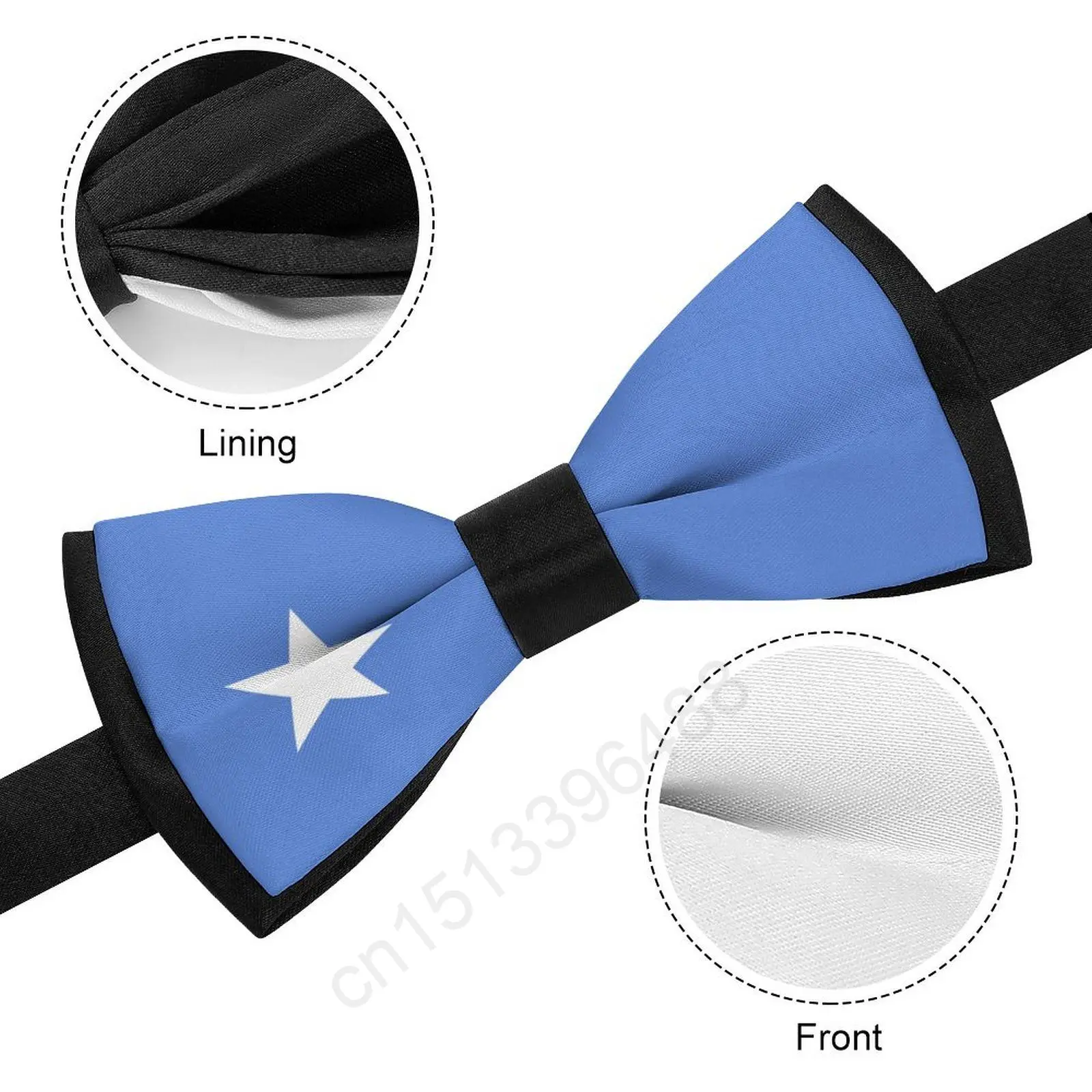 New Polyester Somalia Flag Bowtie for Men Fashion Casual Men's Bow Ties Cravat Neckwear For Wedding Party Suits Tie