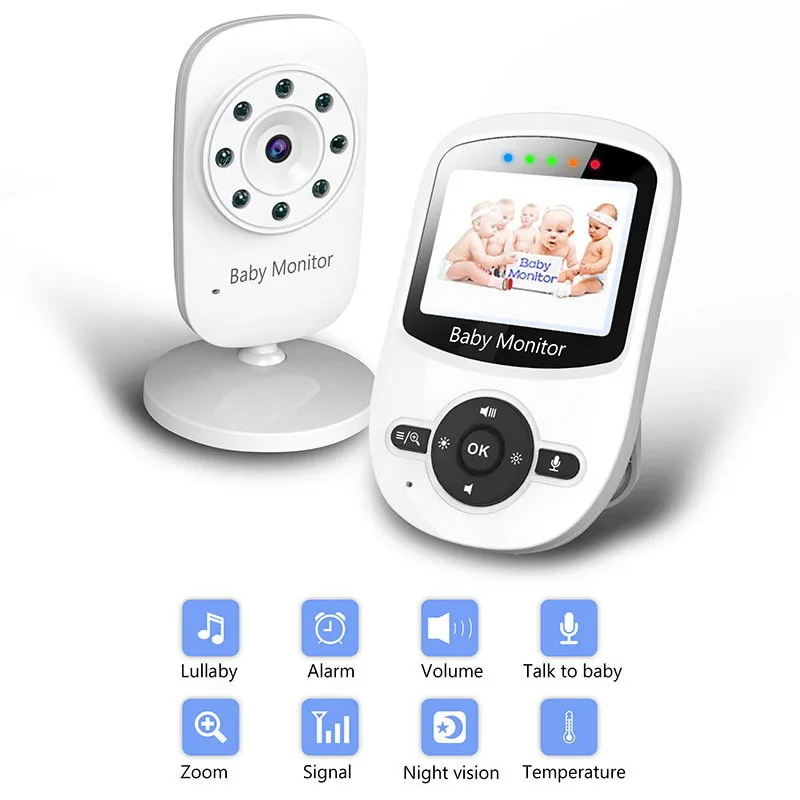 2.4 inch wireless baby monitor, child sleep monitor, baby caregiver