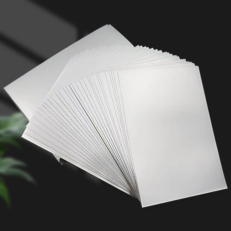 A4 20PCS 250G Single-Sided Gold Silver Card Paper Extra Bright Silver Sub Golden Handmade DIY Laser Printing Cardboard Label