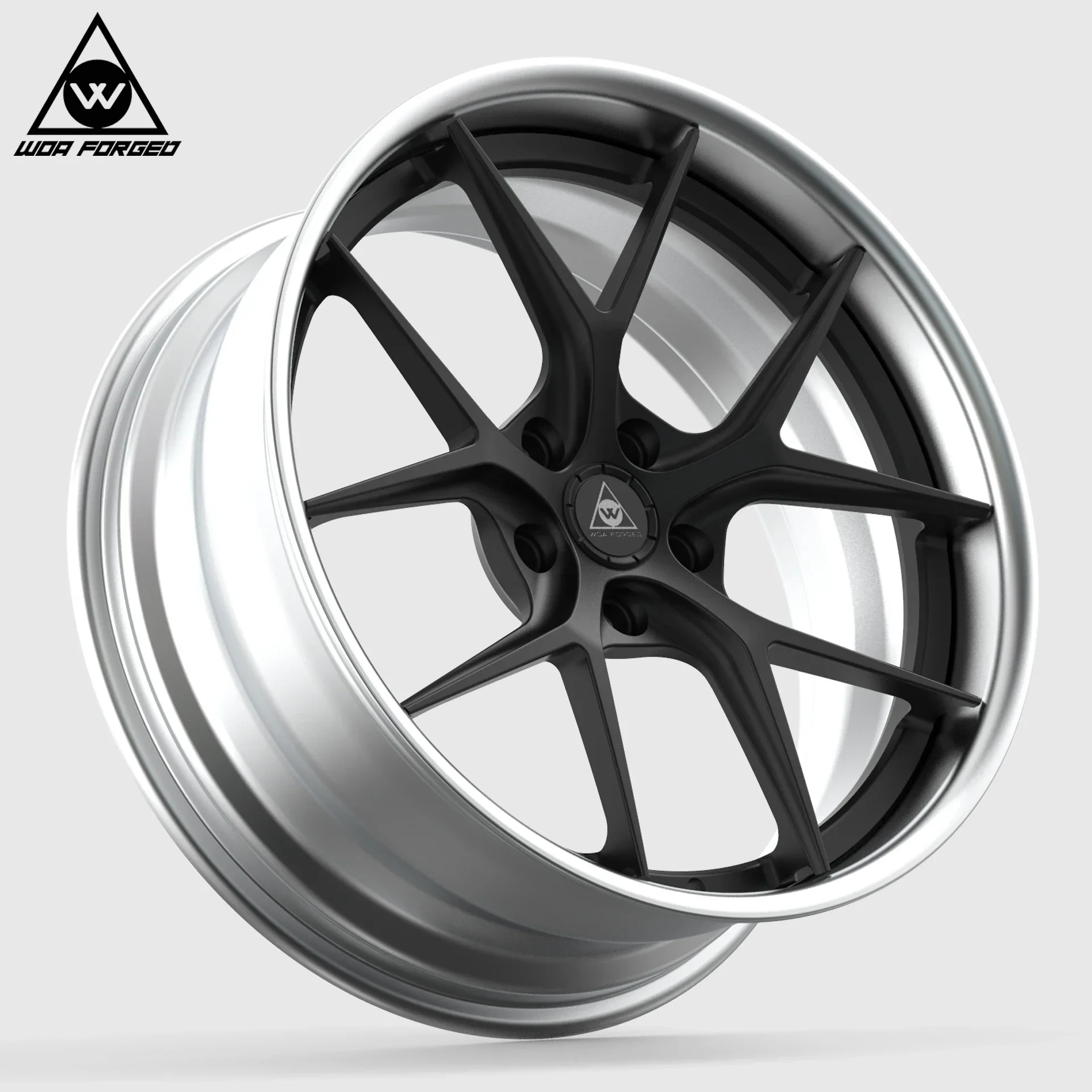 Custom Forged 2 Piece Luxury Aluminum Alloy Wheel Rim 6061-T6 5x112/114.3/120 18 19 20 21 22 Inch for Passenger Car Rim