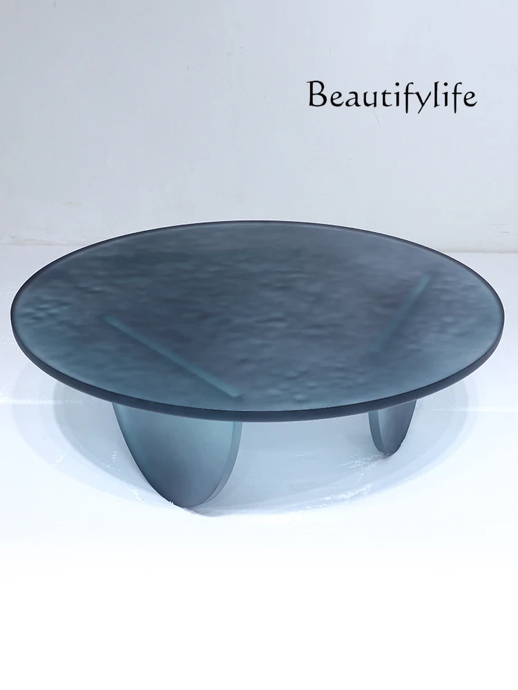 Light Luxury Living Room Home Acrylic Tea Table round Side Table Simple Italian Small Apartment Coffee Table