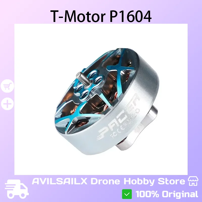 

T-Motor P1604 FPV Brushless Motor – 2mm Shaft, KV2850 (6S) / KV3800 (4S) | Perfect for 3.5-Inch Freestyle