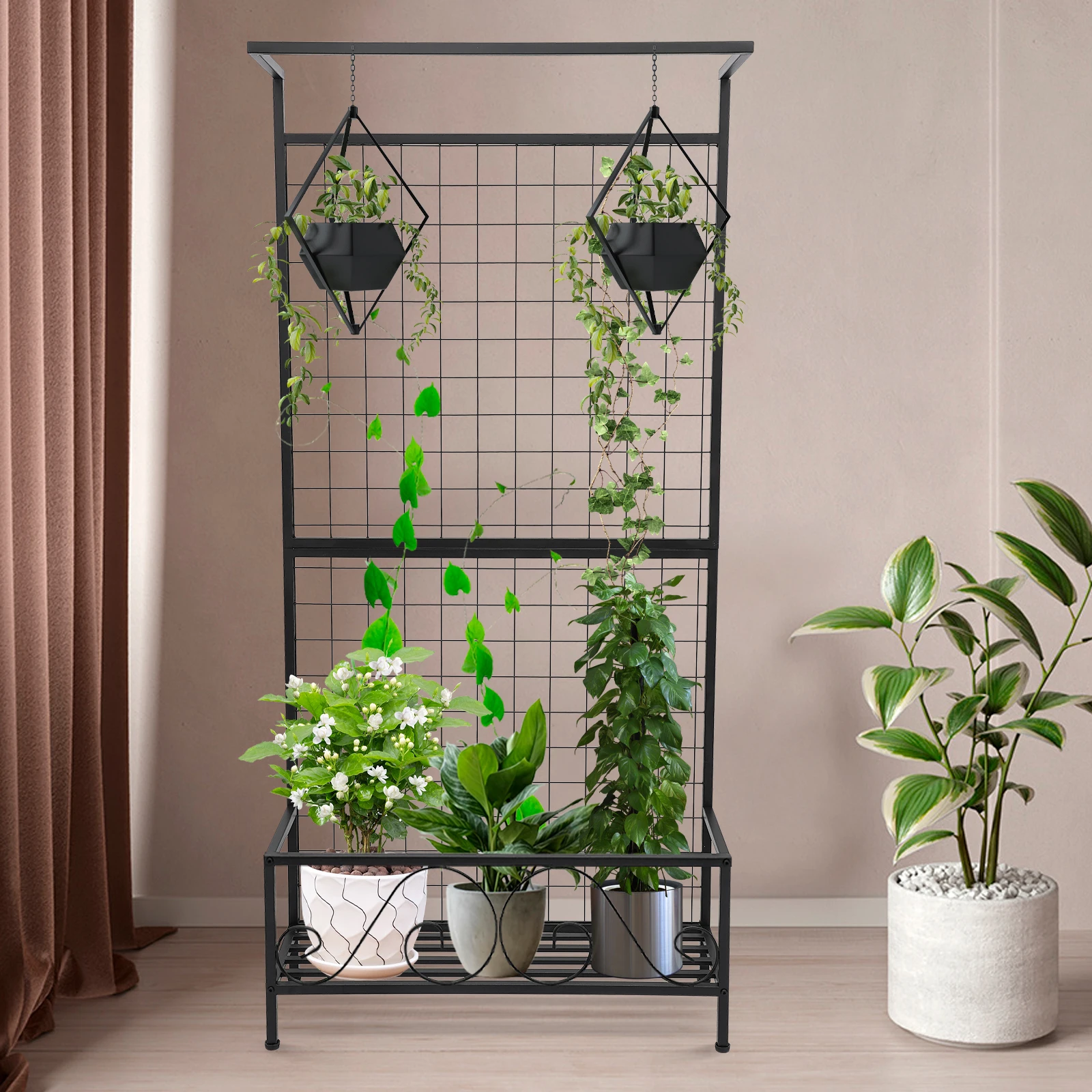 Hanging Plant Stand for Vine Climbing Plants Flowers   