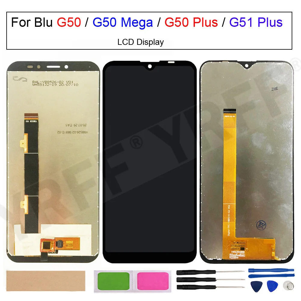 LCD Display Touch Screen Digitizer for BLU G51 Plus G0510WW ,G50 Plus,G50 Mega 2022,LCD Screen Repair Parts Tools