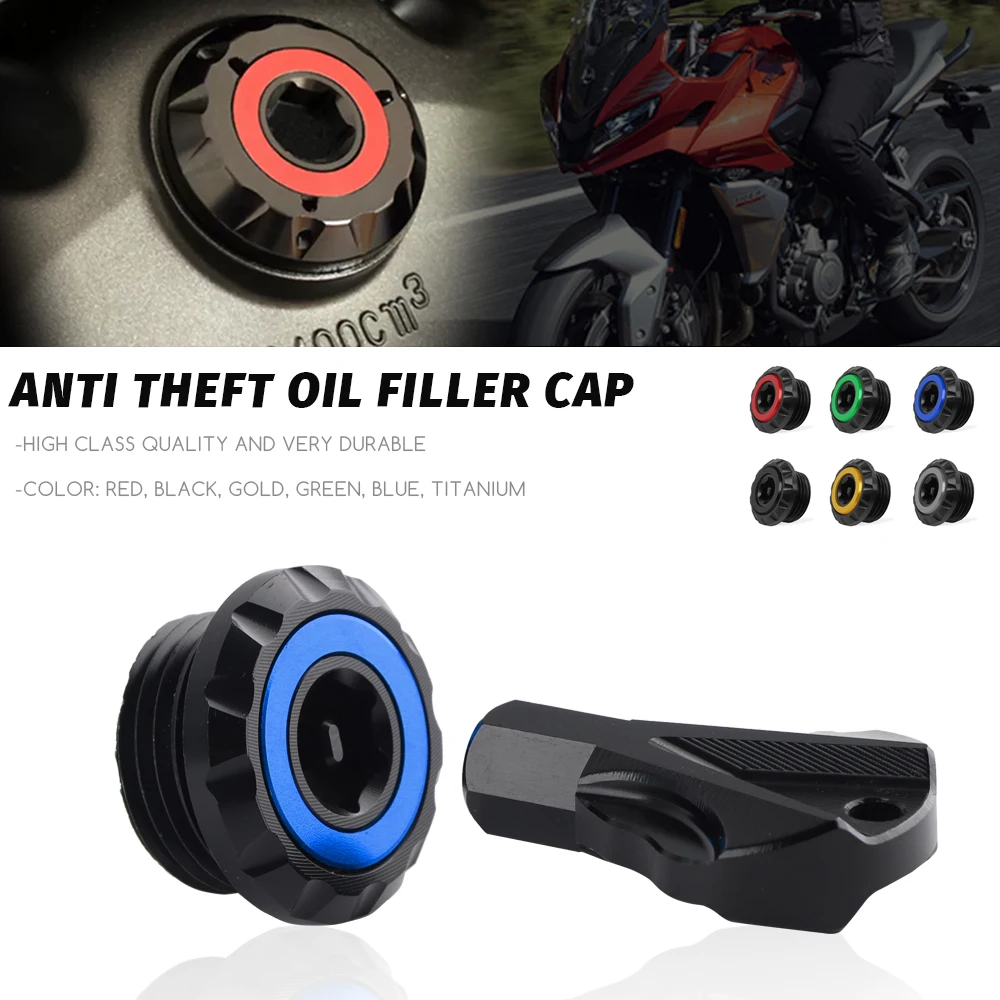 New 2024 For Tiger Sport 660 Tiger660 Sport 2022 2023 2024+ Accessories Motorcycle Anti theft Engine Oil Filler Cap Plug Cover