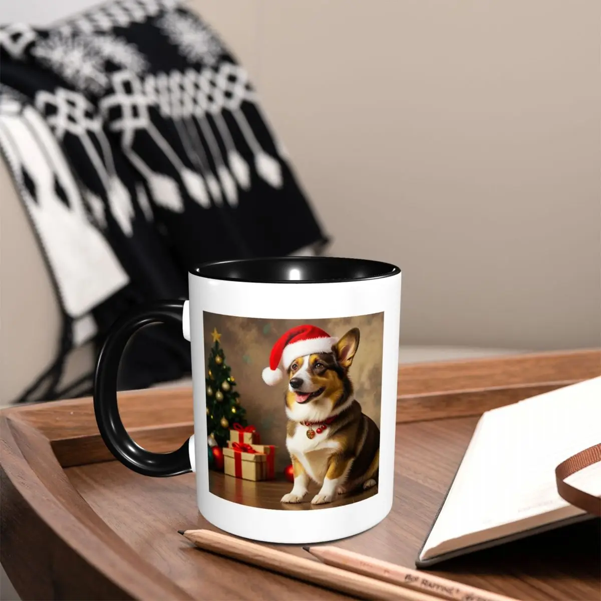 Cardigan Welsh Corgi Dog Christmas Mug Funny Ceramic Coffee Cups Tea Mugs Milk Cup Drinkware Gift for Woman Man